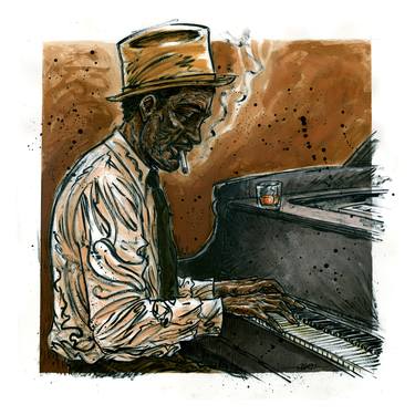 Print of Figurative Music Paintings by David Ouro