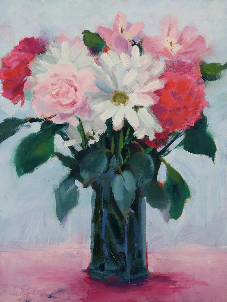 Flowers Painting by Jennifer Stevenson | Saatchi Art