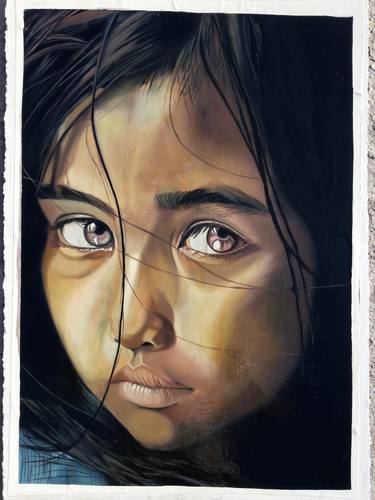 Original Portrait Painting by Vimal Chand