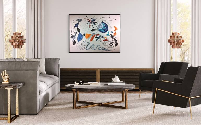 Original Modern Abstract Drawing by Christine Bishop