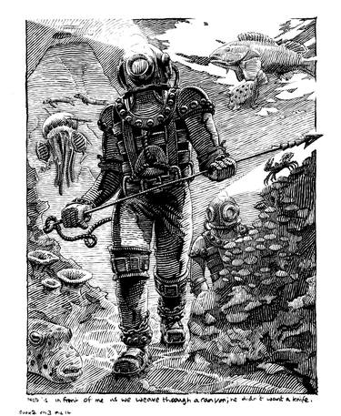 Original Realism Fantasy Drawings by Gary M Burley