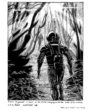 Original Realism Fantasy Drawings by Gary M Burley