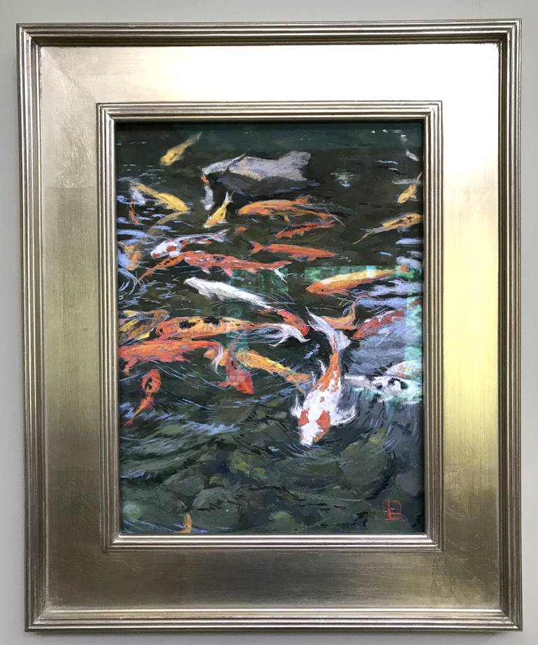 Original Expressionism Fish Painting by Lisa Gleim