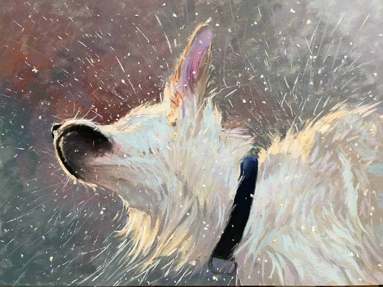 Original Fine Art Dogs Painting by Lisa Gleim