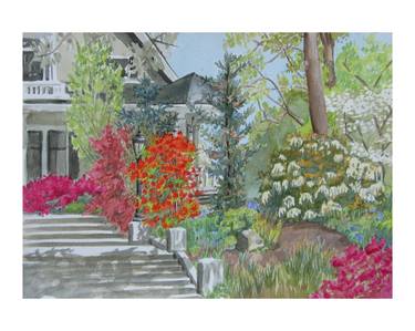 Print of Fine Art Garden Paintings by Dianne Miller