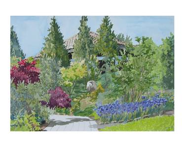Print of Fine Art Garden Paintings by Dianne Miller