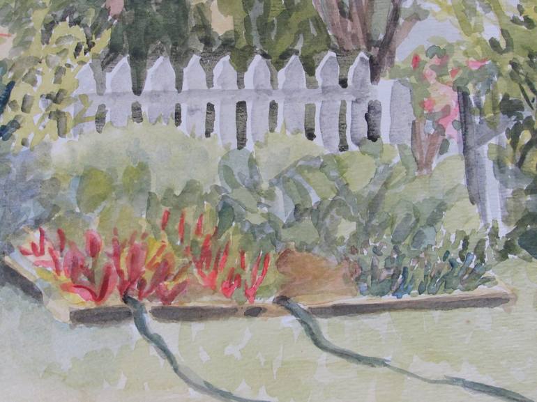 Original Fine Art Garden Painting by Dianne Miller