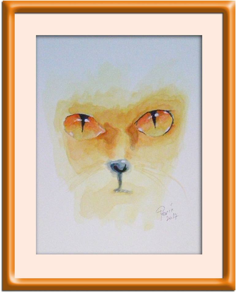 Original Cats Painting by Sinisa Peric