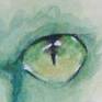 I like cat eyes and i do him at watercolor technique