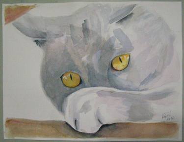 Print of Modern Cats Paintings by Sinisa Peric