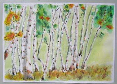 Original Modern Tree Paintings by Sinisa Peric