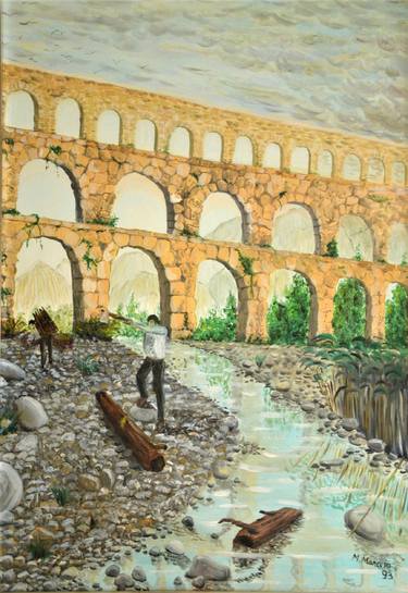 Acquedotto romano (1993) - olio su tela - cm 50 x 70 thumb