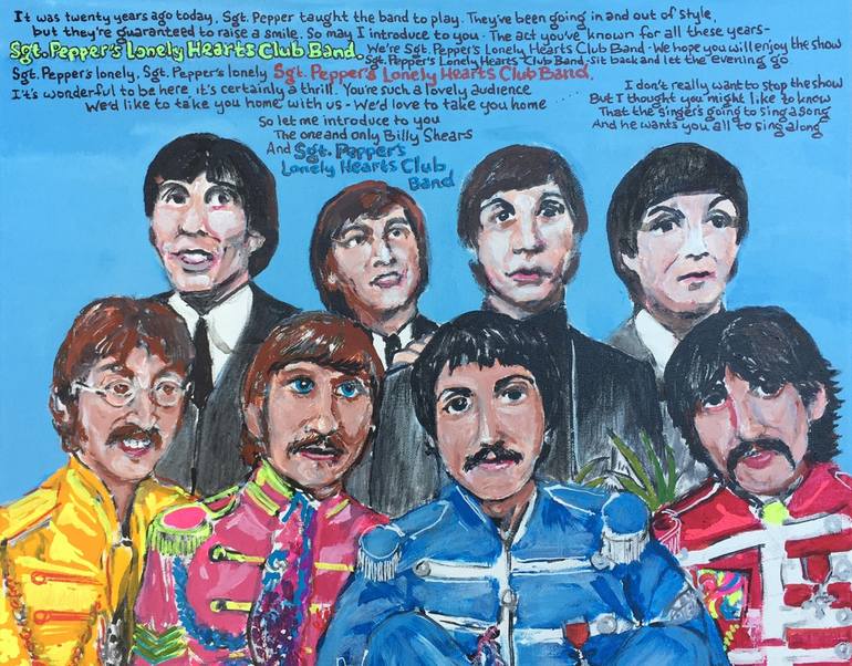 Sgt. Pepper's Lonely Hearts Club Band Painting by Jonathan Morrill |  Saatchi Art