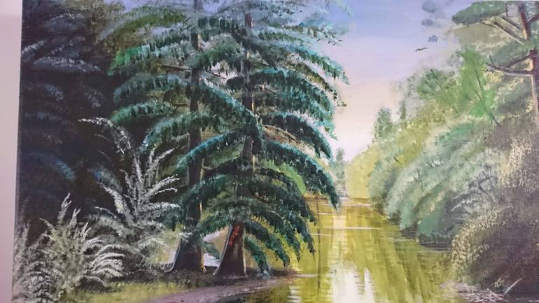 Original Landscape Painting by sandra Damen