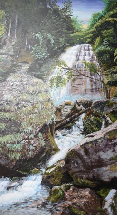 Print of Realism Landscape Paintings by sandra Damen