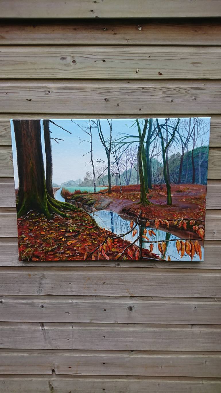 Original Figurative Landscape Painting by Sandra Damen