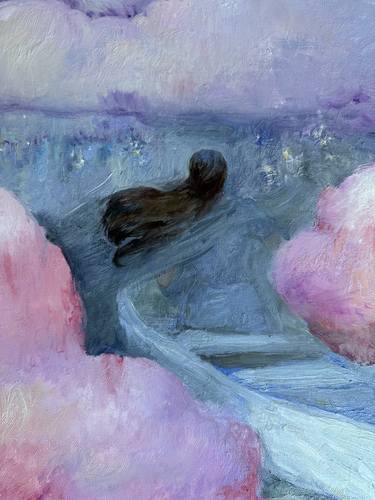 Original Abstract Expressionism Fantasy Painting by Tanya Makht