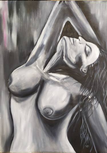 Original Impressionism Erotic Paintings by Nataliia Plakhotnyk