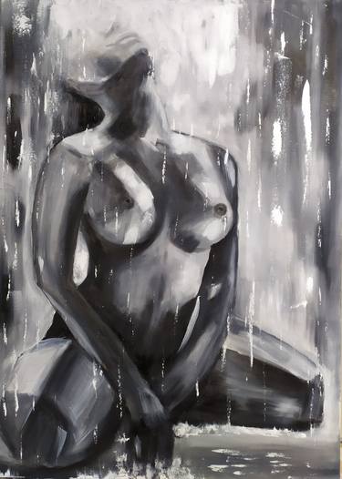 Original Impressionism Erotic Paintings by Nataliia Plakhotnyk