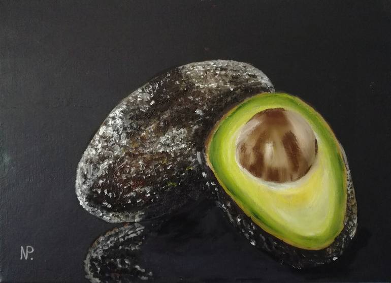 Avocado Painting By Nataliia Plakhotnyk Saatchi Art   3576545 HSC00001 7 