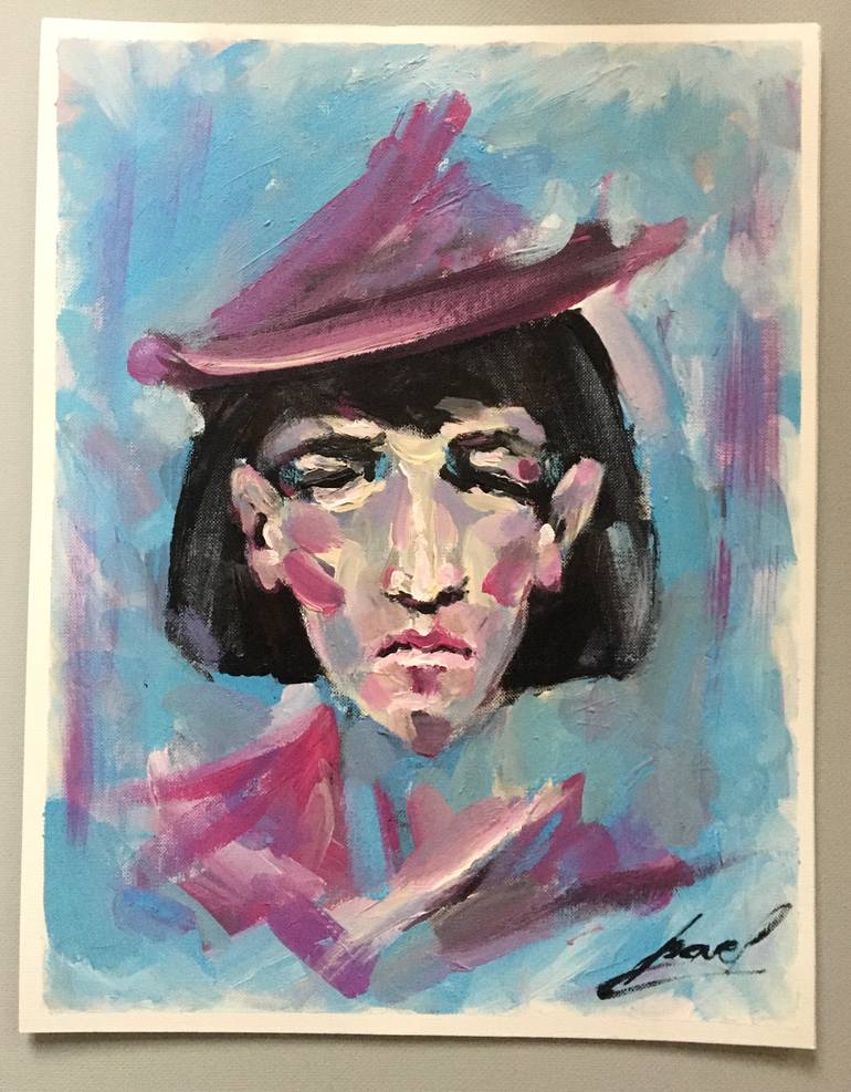 Original Art Deco People Painting by Pasha Rud