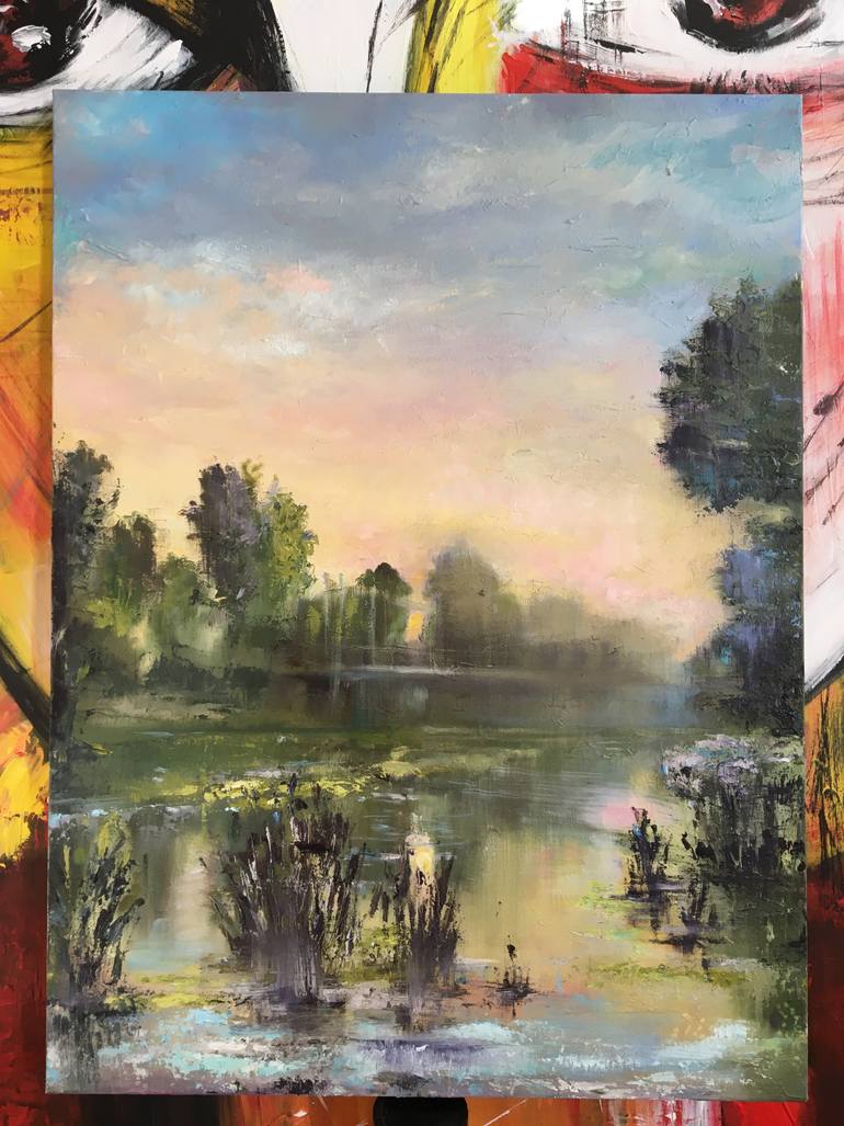 Original Expressionism Landscape Painting by Pasha Rud