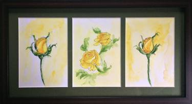 Original Fine Art Floral Paintings by Chandrima Dutta