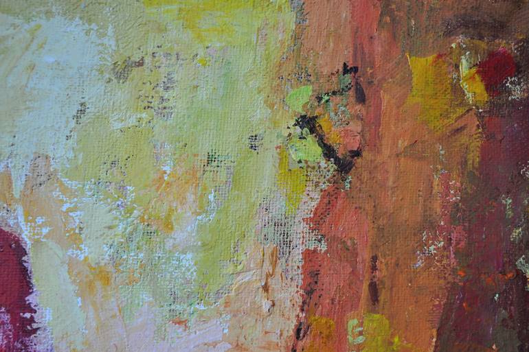Original Abstract Expressionism Floral Painting by Ilona Primus-Ziarnowska