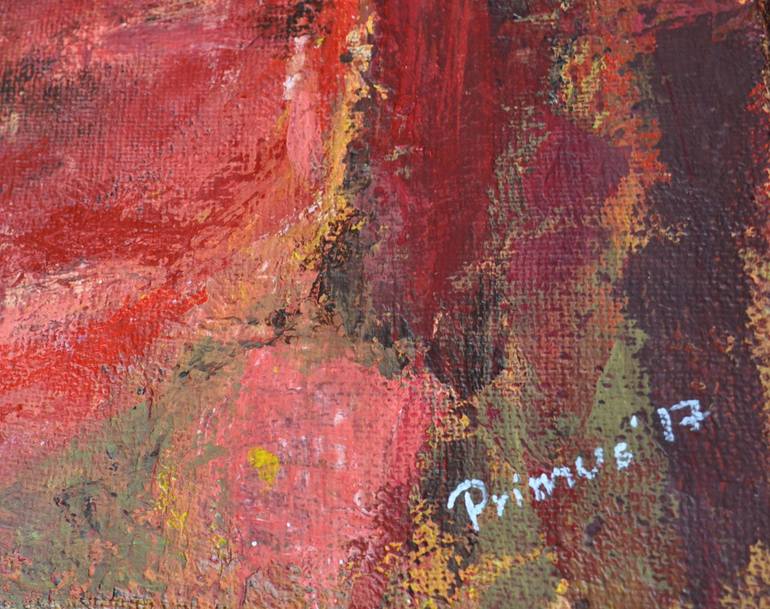 Original Abstract Expressionism Floral Painting by Ilona Primus-Ziarnowska