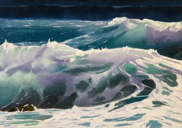 Print of Seascape Paintings by Colin Madgwick
