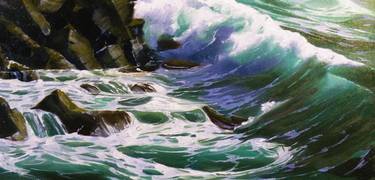 Print of Realism Seascape Paintings by Colin Madgwick
