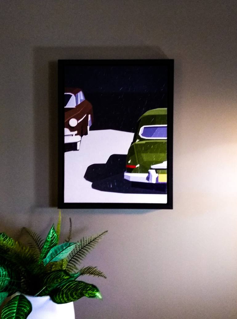 Original Pop Art Automobile Painting by Colin Madgwick