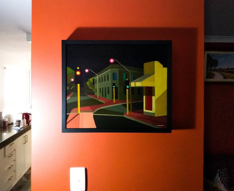 Original Abstract Cities Painting by Colin Madgwick