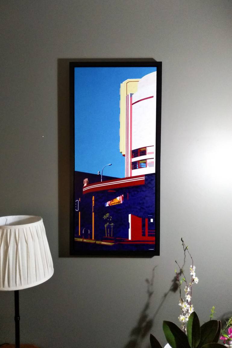 Original Art Deco Landscape Painting by Colin Madgwick