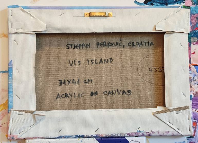 Original Figurative Beach Painting by Stjepan Perkovic