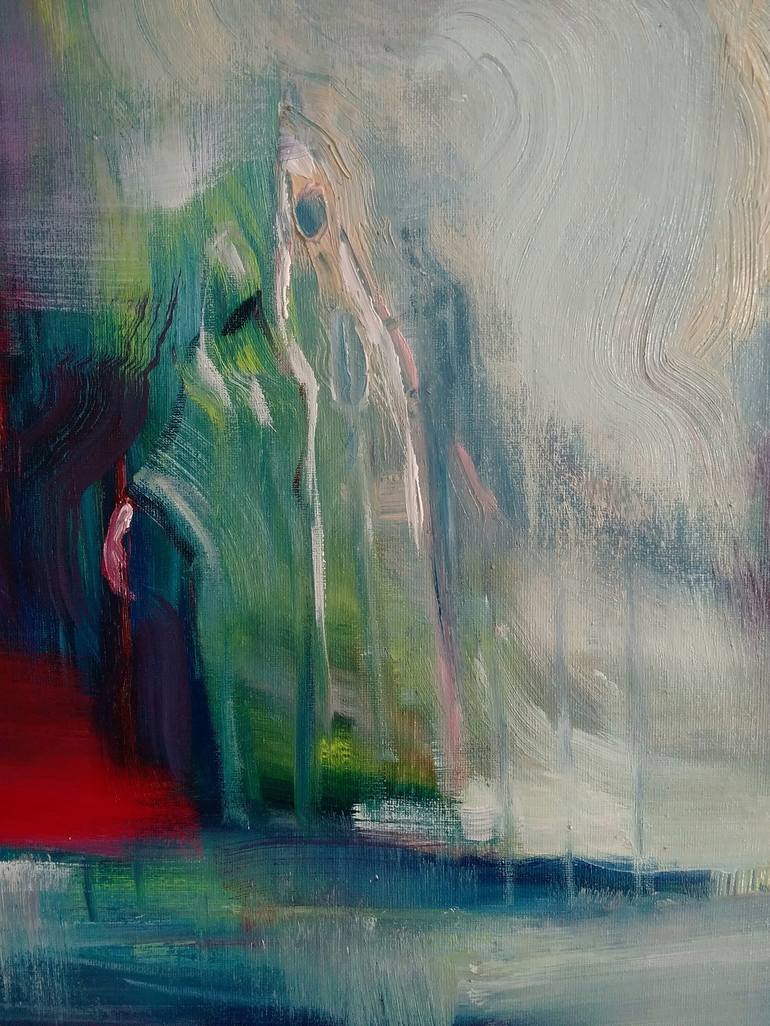 Original Symbolism Religion Painting by Eva Darmo