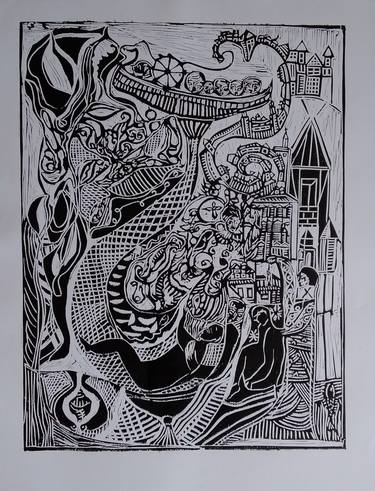 Original Religion Printmaking by Eva Darmo