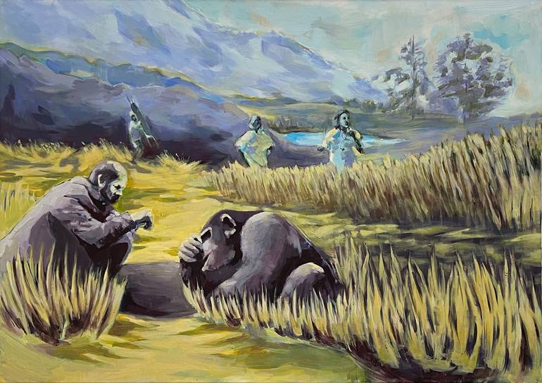 Print of Surrealism Animal Paintings by Markos Papoutsakis