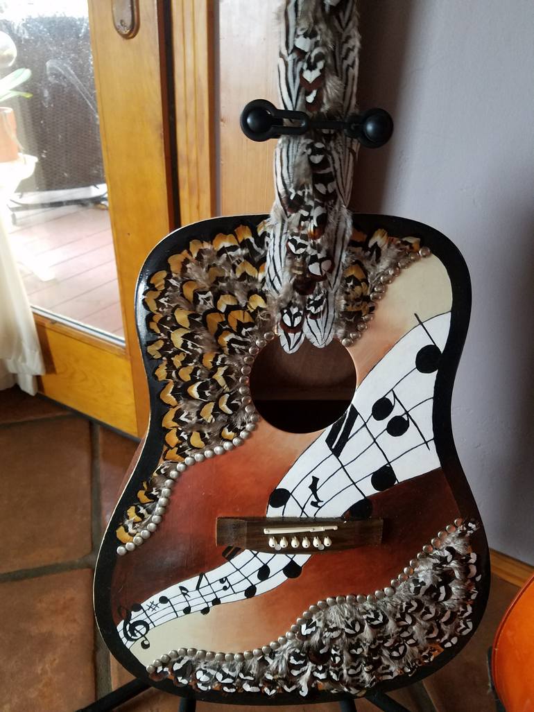 Original Pop Art Music Sculpture by Michelle Gilman