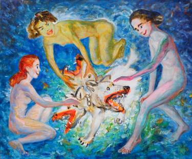 Original Nude Painting by Mimi Hi