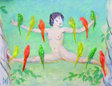 Original Nude Painting by Mimi Hi