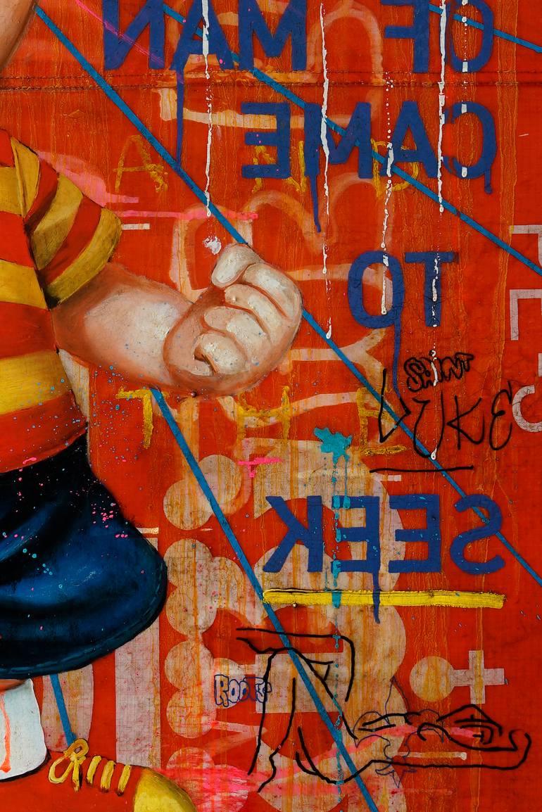 Original Modernism People Painting by Jose Luis Ferragut