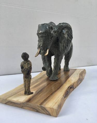 Elephant and Boy thumb