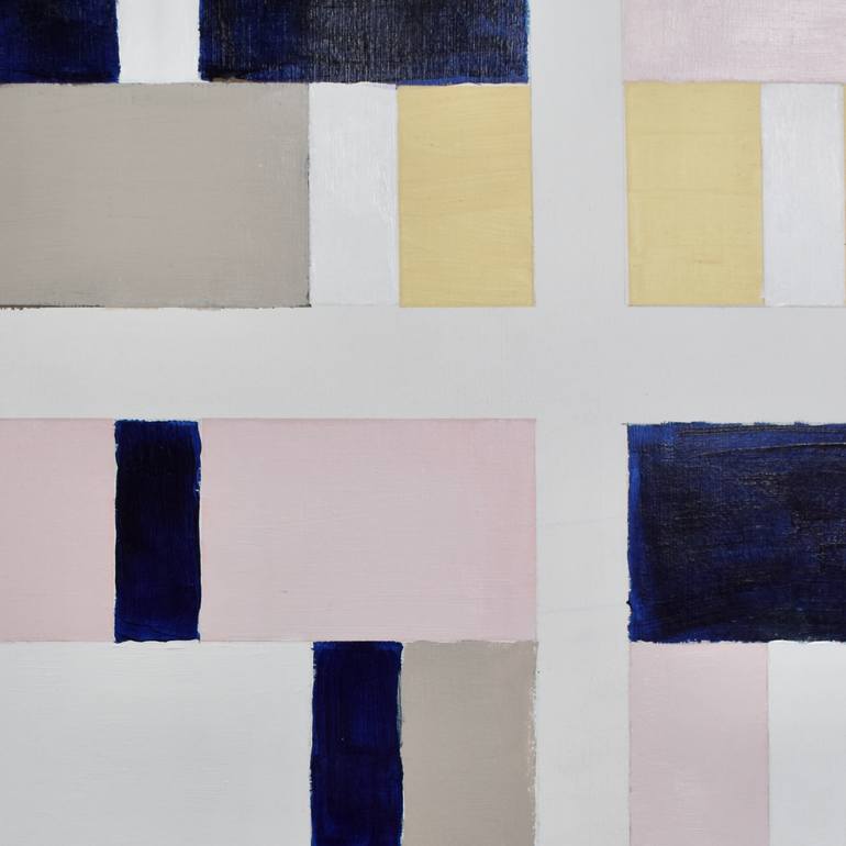 Original Bauhaus Abstract Painting by Andrew Hardy