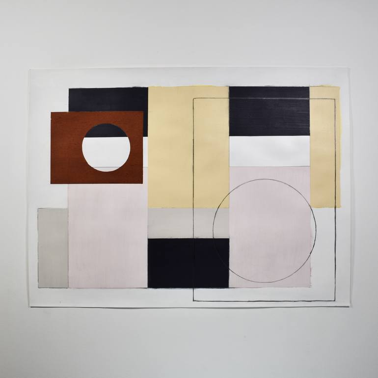 Original Bauhaus Abstract Painting by Andrew Hardy