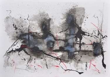 Original Expressionism Abstract Painting by Edra Galzeran