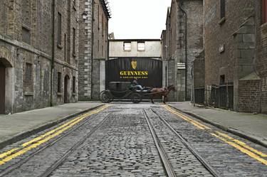 Carriage in transit in front of the entrance gate at the Guinness Storehouse - Limited Edition 1 of 15 thumb