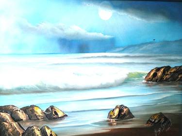 Print of Expressionism Seascape Paintings by Juan Carlos Gonzalez
