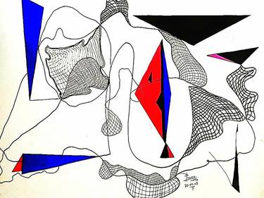 Print of Art Deco Abstract Drawings by Juan Carlos Gonzalez
