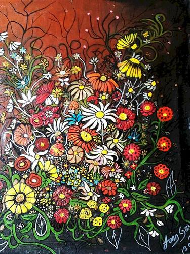 Print of Floral Paintings by Juan Carlos Gonzalez